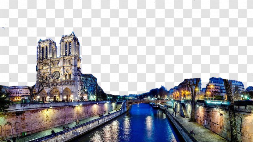 Notre-Dame De Paris Eiffel Tower Sacrxe9-Cu0153ur, Seine La Dxe9fense - Tourist Attraction - Paris, France Notre Dame Five Transparent PNG