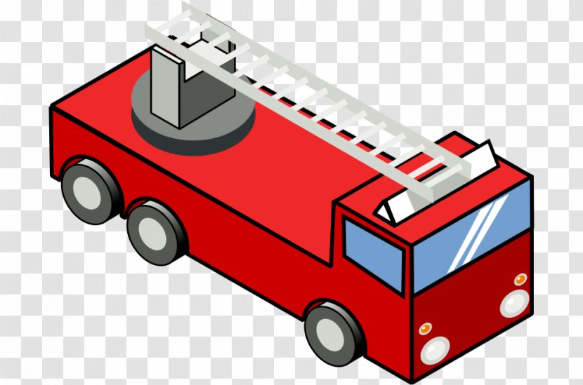 Car Fire Engine Truck Firefighter Clip Art - Play Vehicle Transparent PNG