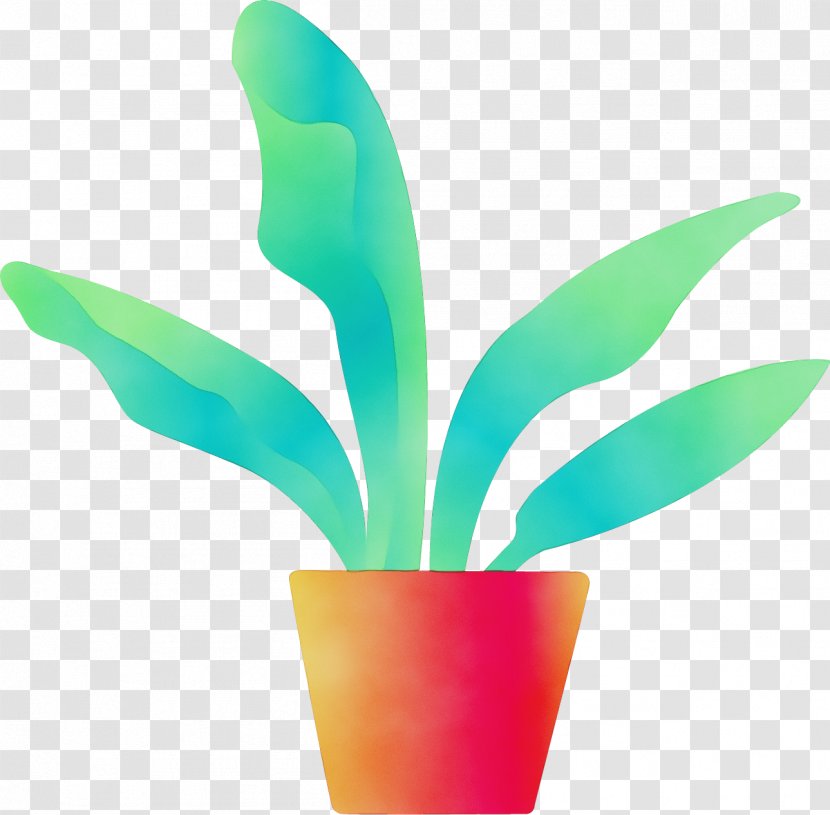 Flowerpot Houseplant Flower Leaf Plant - Plastic - Perennial Bromelia Transparent PNG