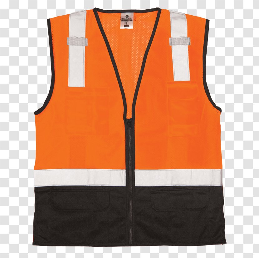 Gilets High-visibility Clothing Sleeveless Shirt American National Standards Institute - Uniform - Safety Vest Transparent PNG