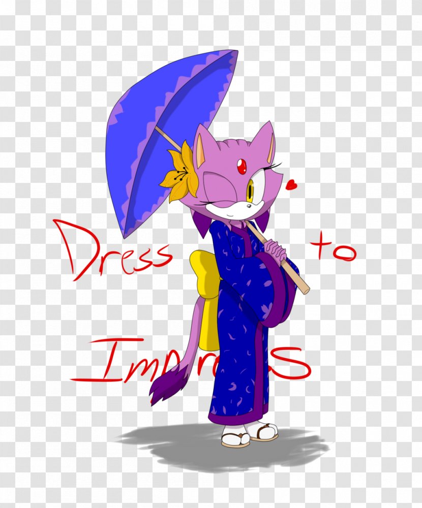 Blaze The Cat Big Mammal Sonic Hedgehog - Violet Transparent PNG