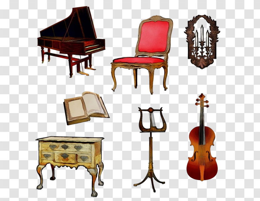Fortepiano Furniture Music Piano Musical Instrument Transparent PNG