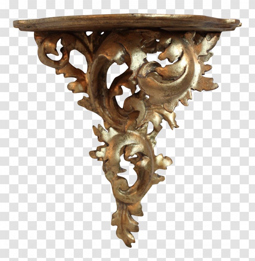 Renaissance Furniture Bracket Wood Shelf - Antique - Conch Transparent PNG