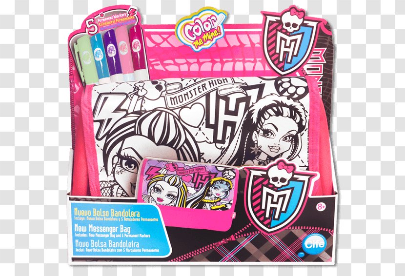 Color Handbag Messenger Bags Monster High - Pink - Email Transparent PNG