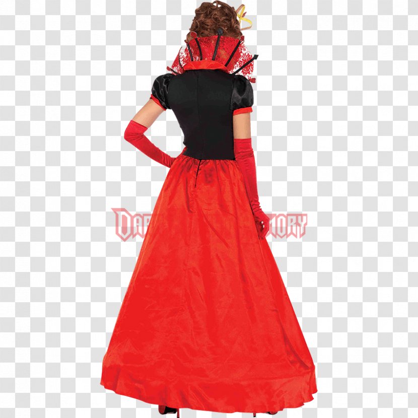 Women's Deluxe Queen Of Hearts Costume Red Woman's Elegant - Shoulder - Accessories Transparent PNG
