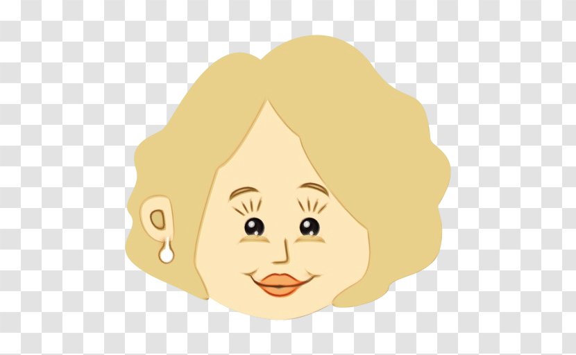 Face Hair Cartoon Facial Expression Nose - Yellow Cheek Transparent PNG