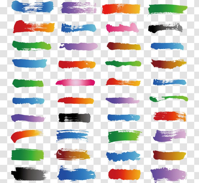 Painting Euclidean Vector Paintbrush - Color Watercolor Brush Material Effect Transparent PNG