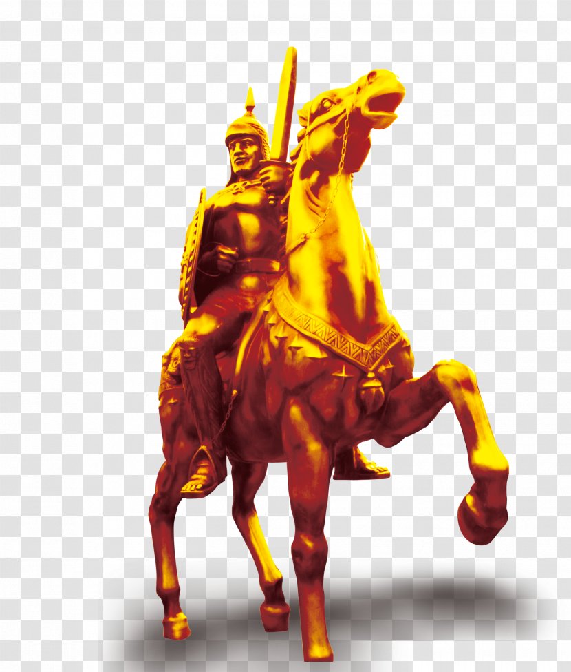 Horse Knight Statue - Equestrianism - And Transparent PNG