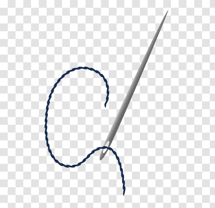 Hand-Sewing Needles Clip Art - Cartoon - Cotton Transparent PNG