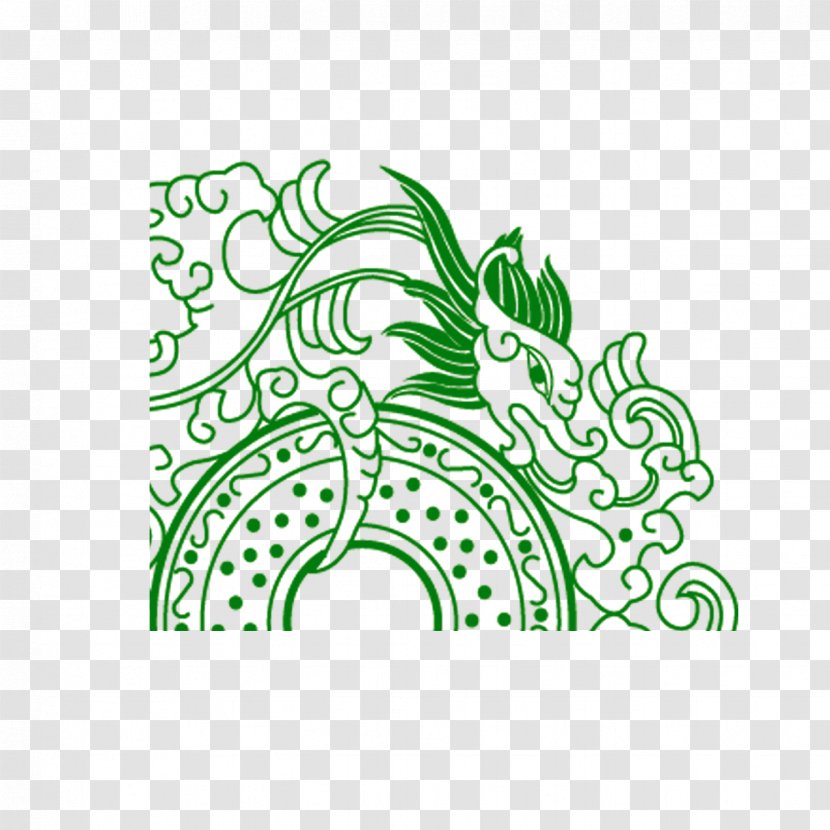 Elements, Hong Kong Clip Art - Flora - Hand-painted Dragon Transparent PNG