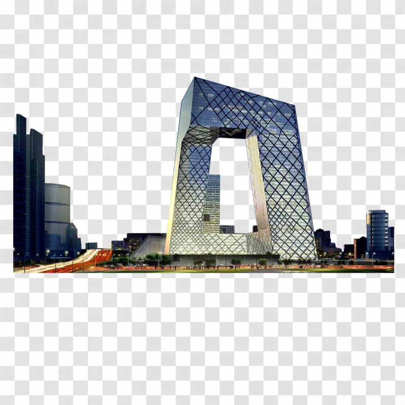 CCTV Headquarters Architecture China Central Television Facade - Cctv - Building Transparent PNG
