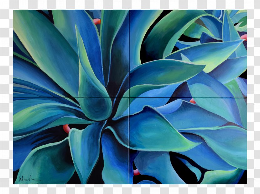 Agave Azul Saatchi Gallery Painting Artist - Succulent Plant Transparent PNG