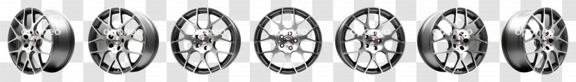 Car Silver Rim Material Wheel - Black And White Transparent PNG