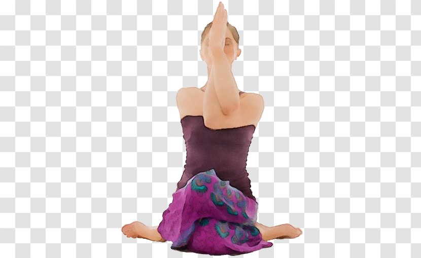 Purple Violet Physical Fitness Yoga Arm - Watercolor - Thumb Sportswear Transparent PNG