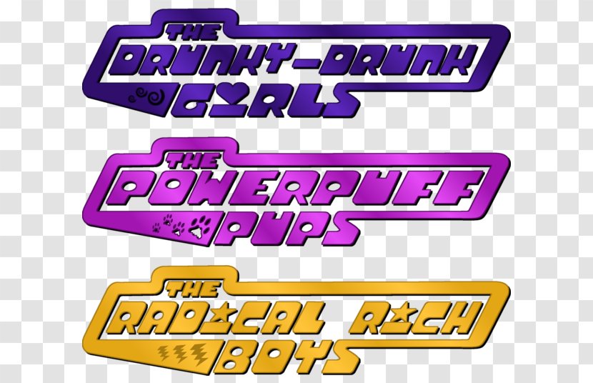 Logo Drawing Font - Powerpuff Girls - Design Transparent PNG
