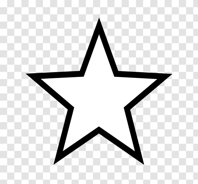 Star White Clip Art - Black And - Stars Picture Transparent PNG