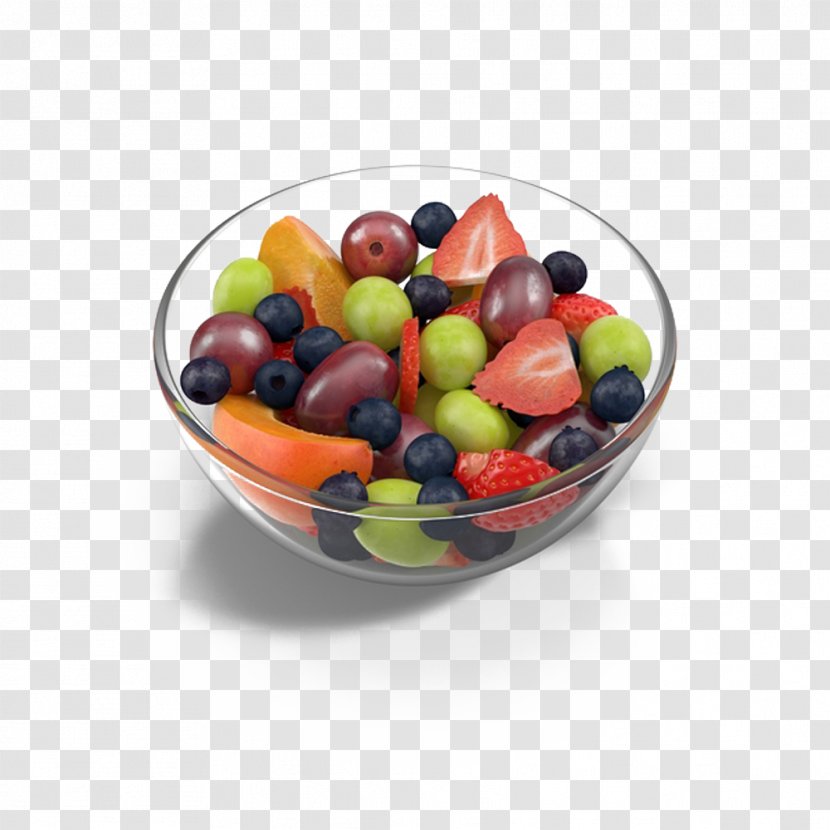 Fruit Salad Bowl - Vegetarian Food Transparent PNG