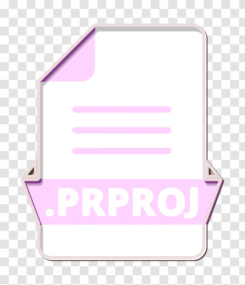 Document Icon - Pink - Rectangle Logo Transparent PNG