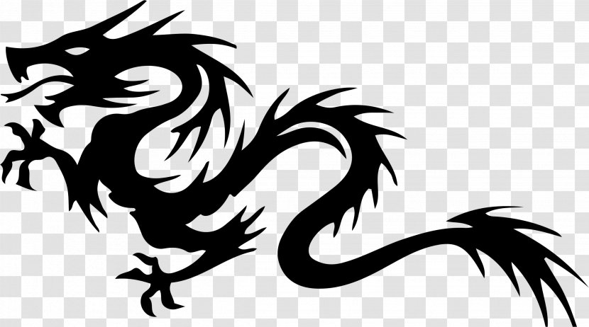 Chinese Dragon Legendary Creature Clip Art - Cartoon - Tribal Transparent PNG