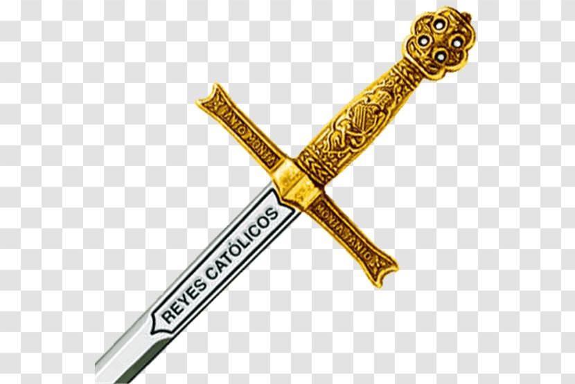 Espadas Y Sables De Toledo Knife Catholic Monarchs Excalibur - Sword Transparent PNG