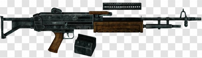 Fallout: New Vegas Light Machine Gun Firearm Weapon - Tree Transparent PNG