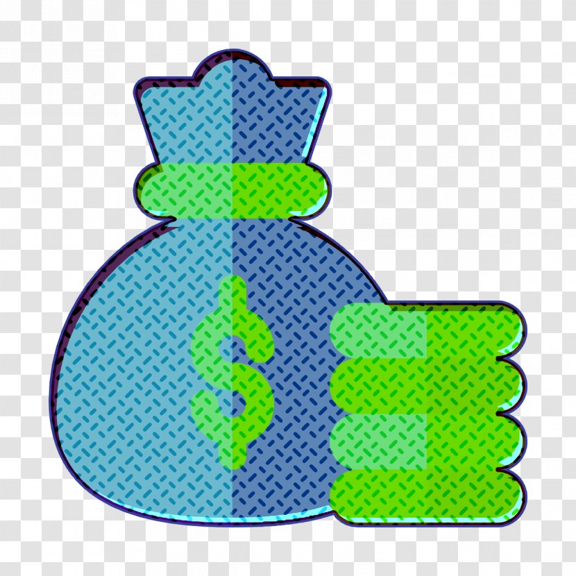 Cost Icon Money Bag Strategy - Symbol Turquoise Transparent PNG