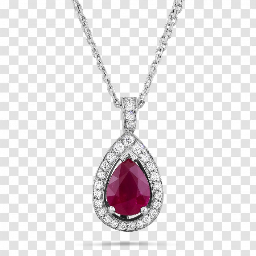 Jewellery Necklace Ruby Charms & Pendants Amazon.com - NECKLACE Transparent PNG