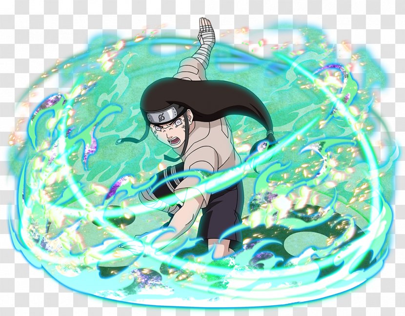 Naruto: Ultimate Ninja Neji Hyuga Hinata Sai - Aqua - Awakening Banner Transparent PNG
