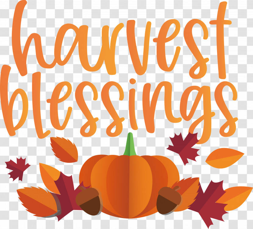 HARVEST BLESSINGS Harvest Thanksgiving Transparent PNG