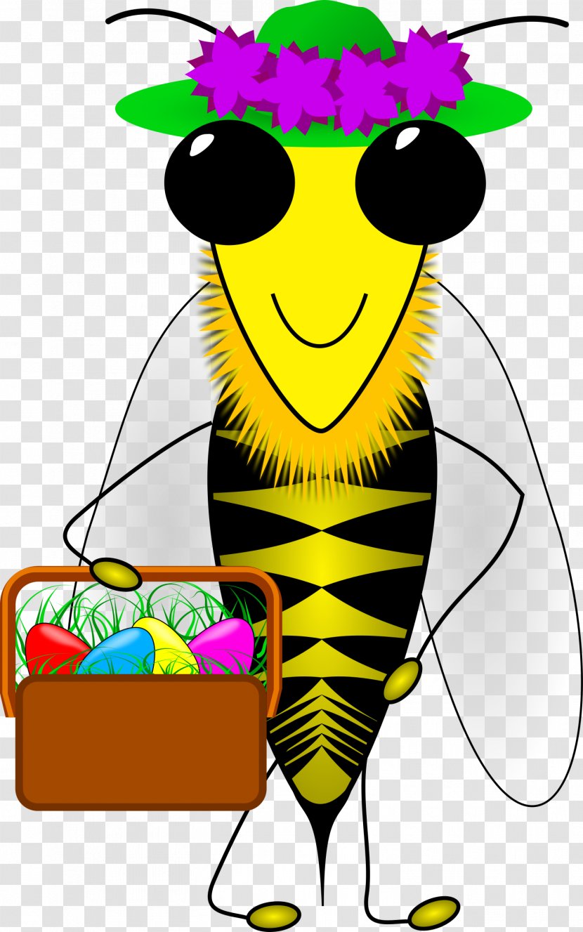 Bee Easter Bunny Clip Art - Flowering Plant Transparent PNG