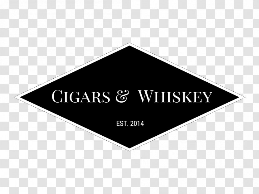 Logo Brand Triangle Font - Black - Whiskey Cigar Transparent PNG