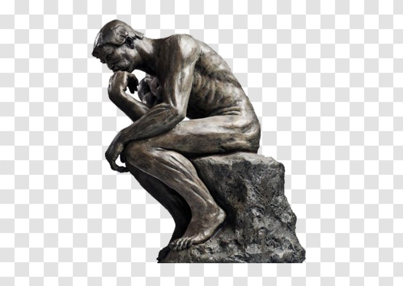 The Thinker Statue Thought Sculpture - Auguste Rodin - Male Transparent PNG