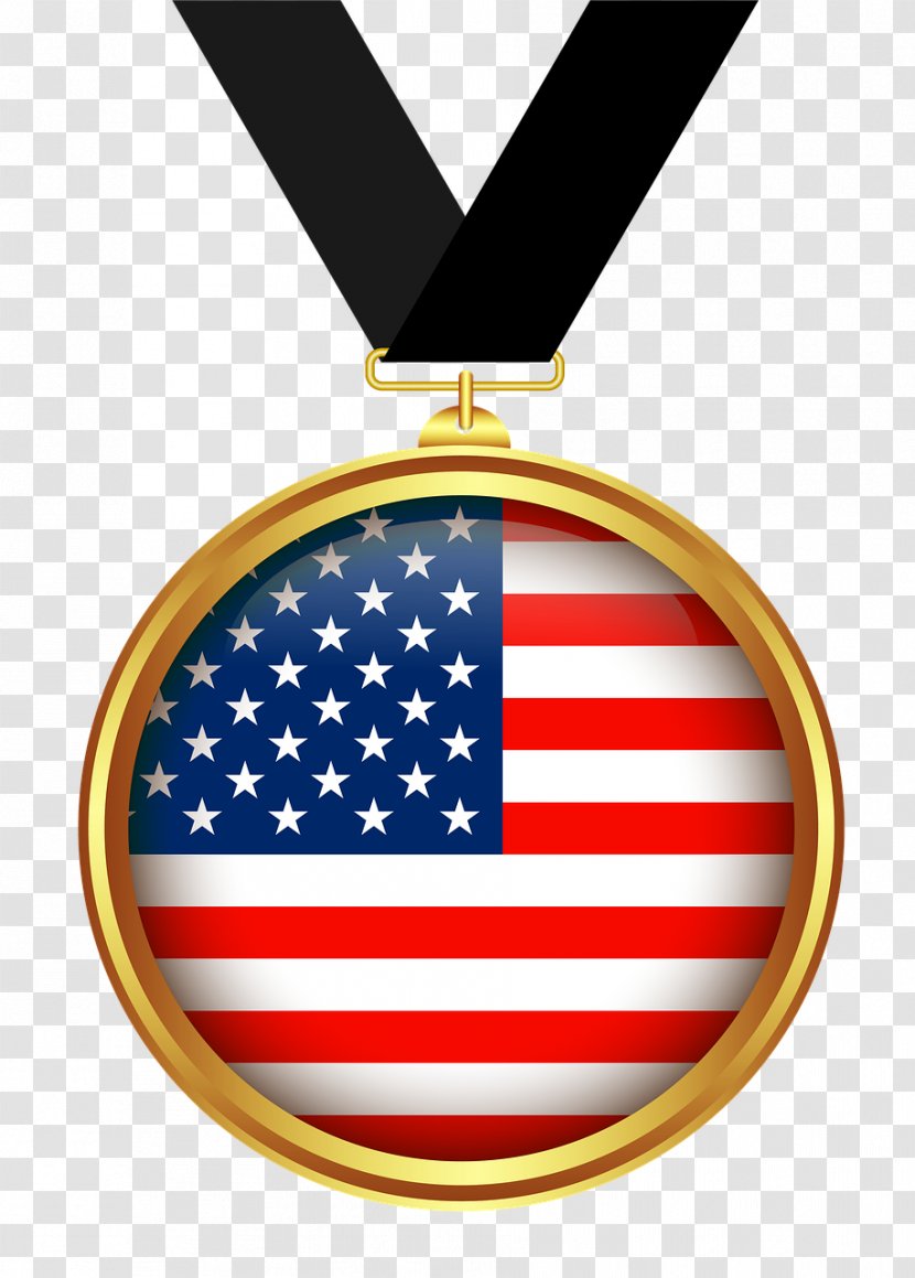 Flag Of The United States Vector Graphics Flags World - Locket - French Medals Transparent PNG