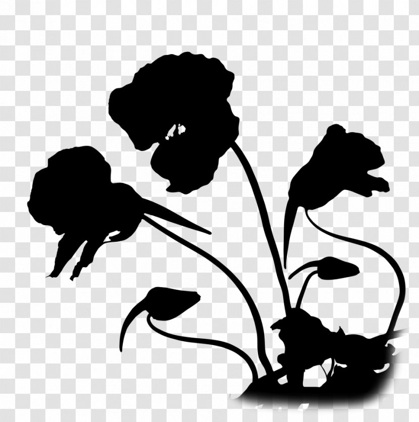Clip Art Illustration Human Behavior Silhouette Cartoon - Herbaceous Plant - Black Transparent PNG