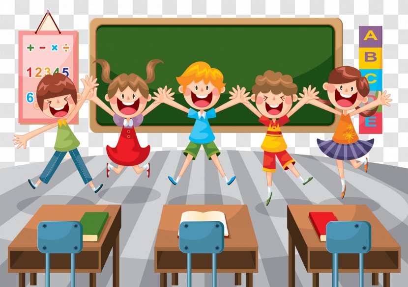 Student School Classroom Education Illustration - Table - Cartoon Elementary Transparent PNG