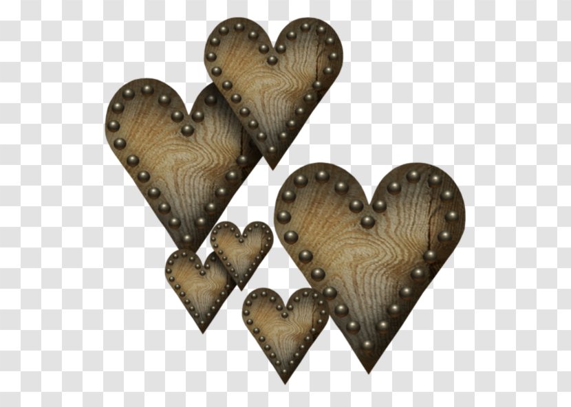 Heart Clip Art - Vintage Wood Texture Heart-shaped Decoration Transparent PNG