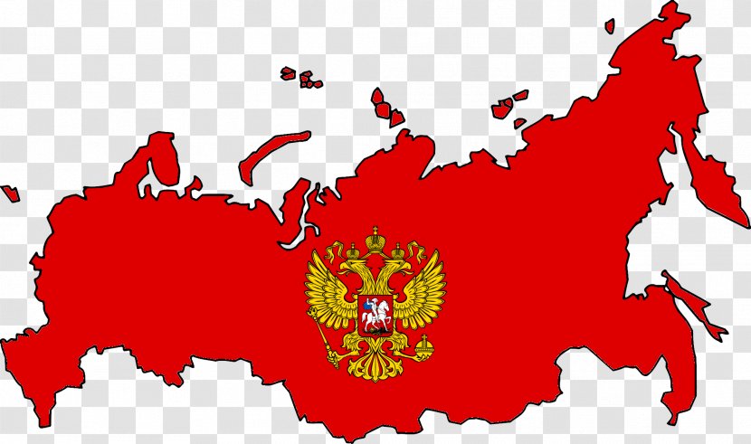 Flag Of Russia Map Clip Art - Silhouette - Soviet Union Transparent PNG