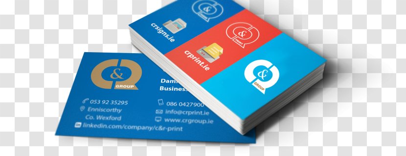 Business Cards Card Design Printing Visiting Stock - Logo - Mockup Transparent PNG