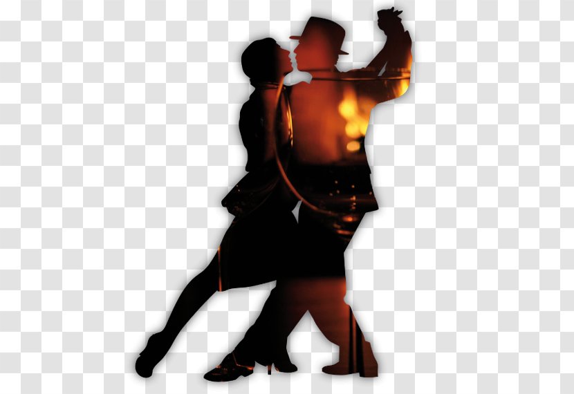 Argentine Tango Ballroom Dance Silhouette - Milonga Transparent PNG