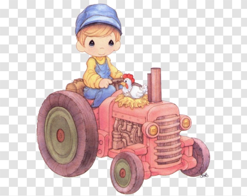 Figurine Precious Moments, Inc. Drawing Tractor - Play Transparent PNG