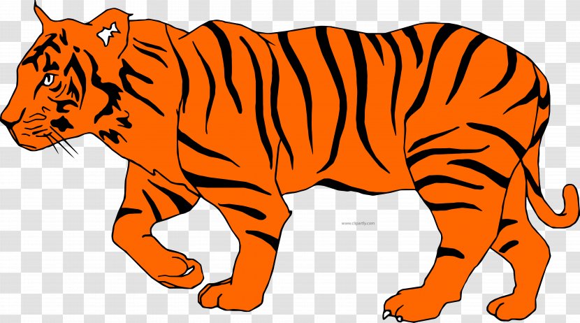 Bengal Tiger Clip Art Openclipart Cat Geography Clipart - Terrestrial Animal Transparent PNG