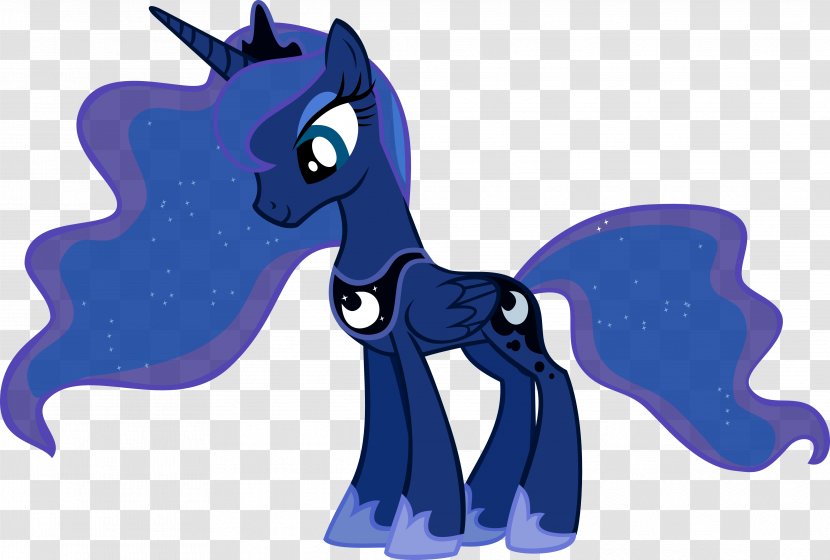 Princess Luna Pony Celestia DeviantArt - Azure - Mythical Creature Transparent PNG