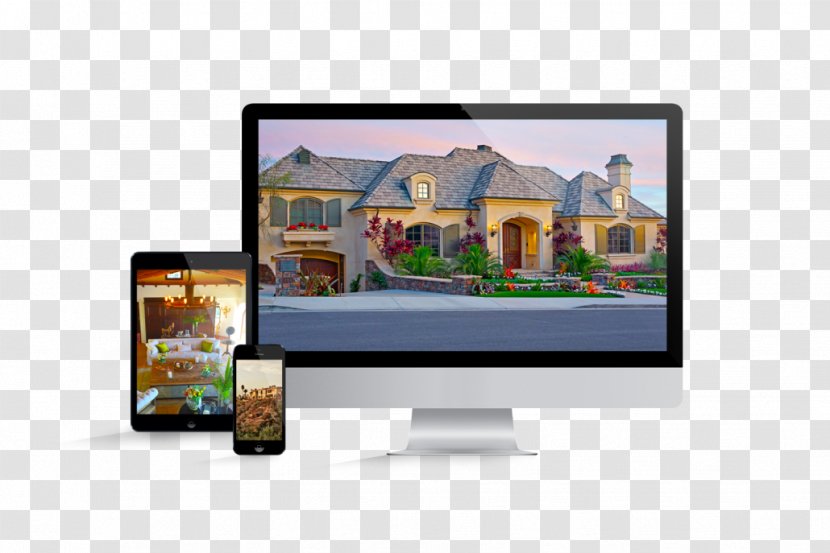 Computer Monitors Multimedia Display Advertising Website - Lcd Tv - Beautiful Real Estate Transparent PNG
