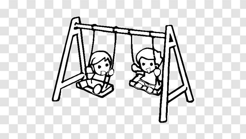 Coloring Book Drawing Swing Playground Image - Material - Child Transparent PNG