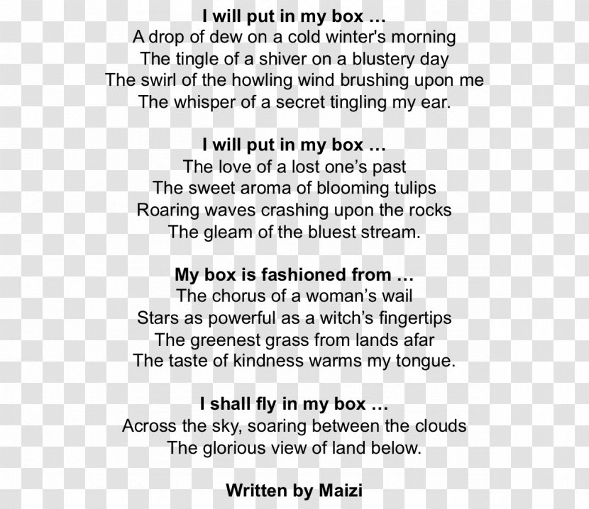 Be Glad Your Nose Is On Face And Other Poems Box Poetry Child Document - Heart - Poem Transparent PNG