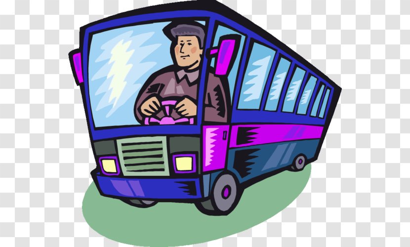 Bus Driver Driving Transport Clip Art - Stop - BUS DRIVER Transparent PNG