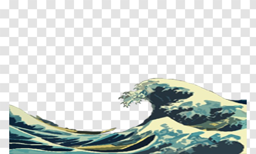 The Great Wave Off Kanagawa Wind Desktop Wallpaper - Water Transparent PNG