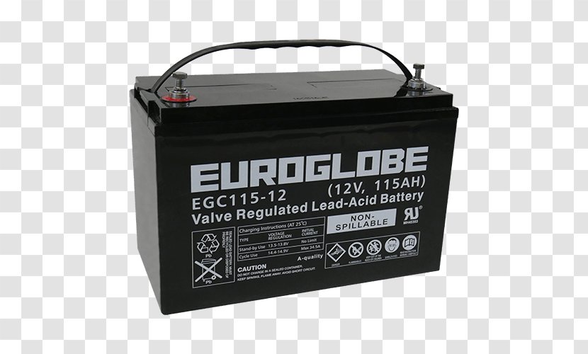 Electric Battery VRLA Deep-cycle Ampere Hour Global Batterier AB - Scooty Transparent PNG