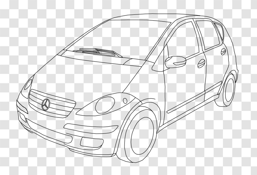 Car Door Compact Drawing Line Art - Technology Transparent PNG