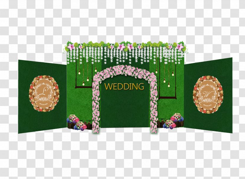 Wedding Stage Fundal - Green - Sen Department Of Background Transparent PNG